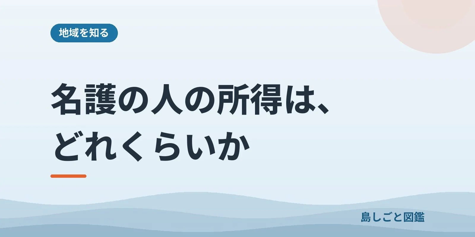 名護の人の所得は、どれくらいか